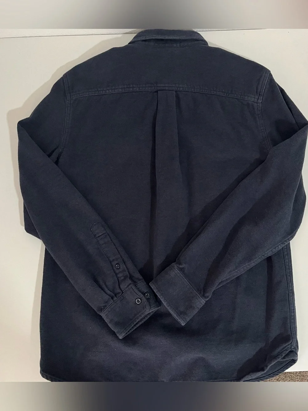 The North Face Men’s Medium Navy Blue Cotton Button-Up Utility Shirt Jacket